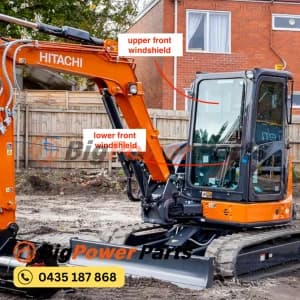 Hitachi ZX55U ZX48U Excavator Cabin Glass