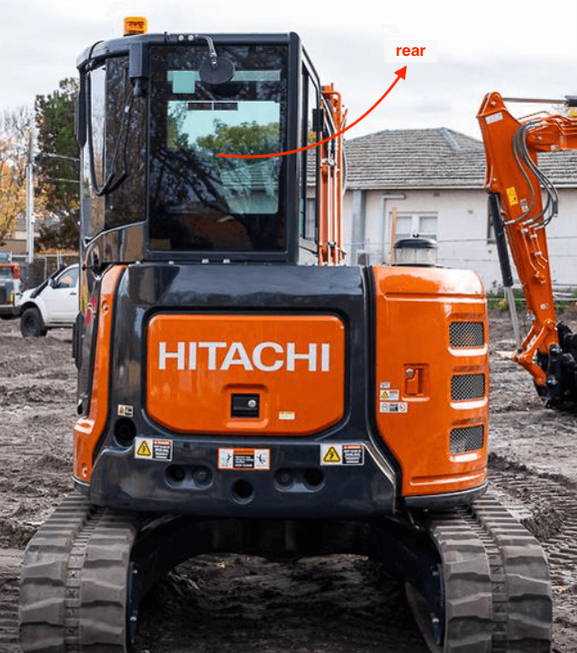 Hitachi ZX55U ZX48U Excavator Cabin Glass image 2