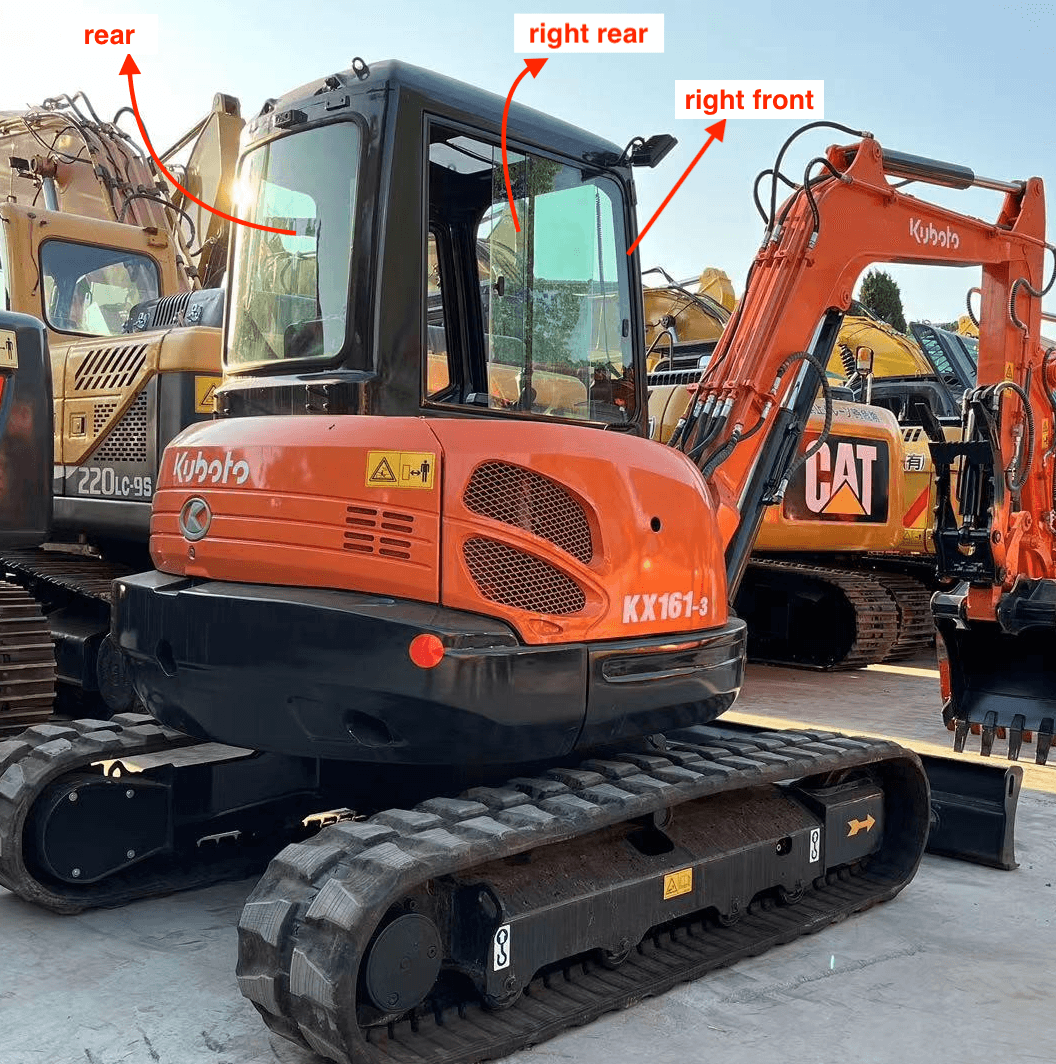 Kubota KX121-3 KX161-3 Excavator Cabin Glass image 3