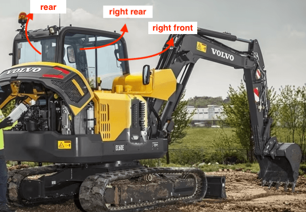 Volvo EC60 EC55 Excavator Cabin Glass image 2