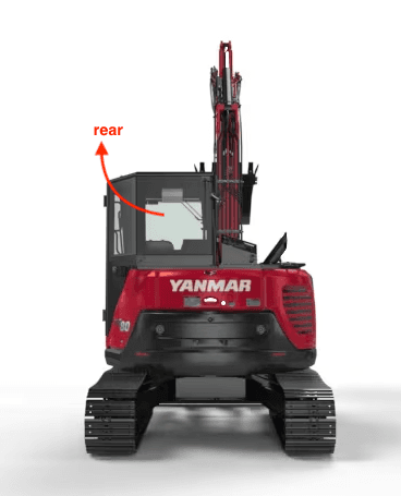Yanmar VIO80 SV100 Excavator Cabin Glass